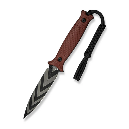 CIVIVI Knives™ Perfrico Fixed Blade C23026-3 Burgundy G10 14C28N Stainless Steel Knife