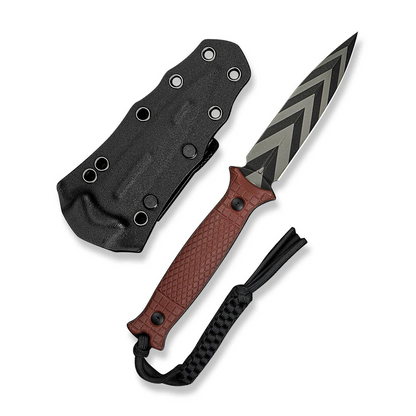 CIVIVI Knives™ Perfrico Fixed Blade C23026-3 Burgundy G10 14C28N Stainless Steel Knife