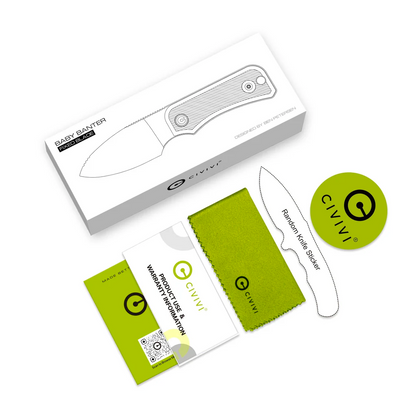 CIVIVI Knives™ Baby Banter Fixed Blade C23045-2 Green Canvas Micarta Nitro-V Stainless Steel Knife