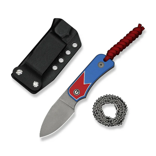 CIVIVI Knives™ Baby Banter Fixed Blade C23045A-1 Red, White & Blue G10 Nitro-V Stainless Steel Knife
