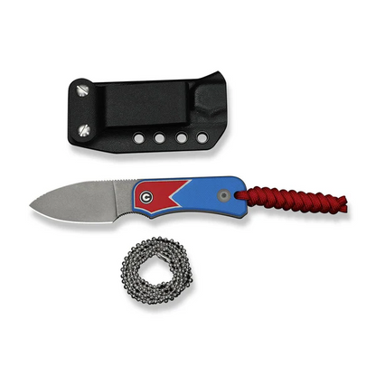 CIVIVI Knives™ Baby Banter Fixed Blade C23045A-1 Red, White & Blue G10 Nitro-V Stainless Steel Knife