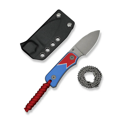CIVIVI Knives™ Baby Banter Fixed Blade C23045A-1 Red, White & Blue G10 Nitro-V Stainless Steel Knife