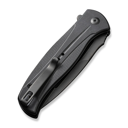 CIVIVI Knives™ Incindie Button Lock C23053-1 Black G10 14C28N Stainless Steel Pocket Knife
