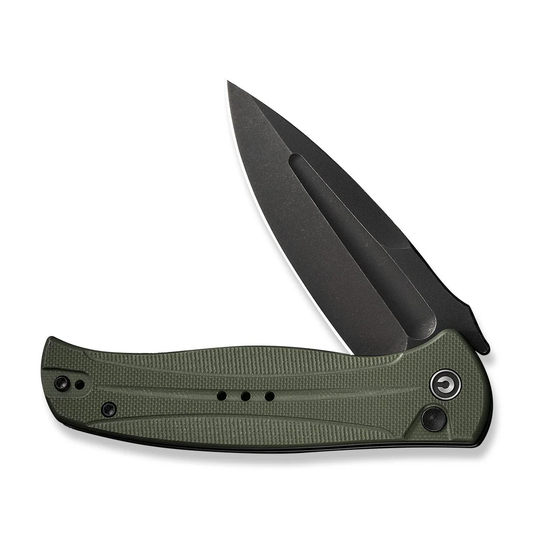 CIVIVI Knives™ Incindie Button Lock C23053-2 OD Green G10 14C28N Stainless Steel Pocket Knife