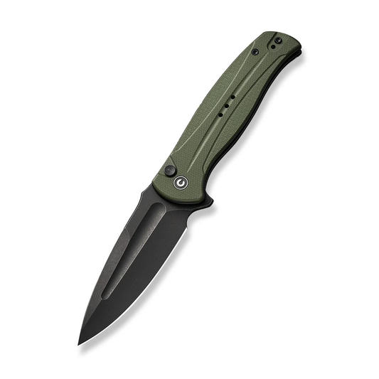 CIVIVI Knives™ Incindie Button Lock C23053-2 OD Green G10 14C28N Stainless Steel Pocket Knife