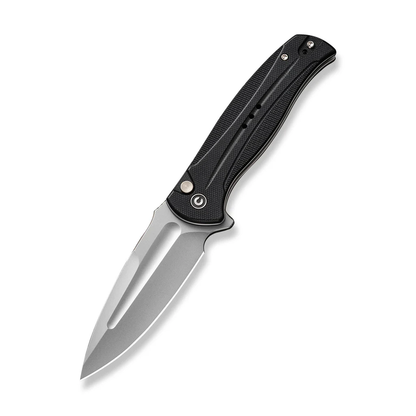 CIVIVI Knives™ Incindie Button Lock C23053-3 Black G10 14C28N Stainless Steel Pocket Knife