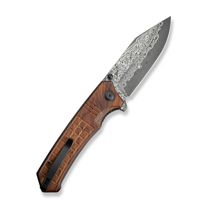 CIVIVI Knives™ Tacticorix Liner Lock C23055-DS1 Guibourtia Wood Damascus Steel Pocket Knife