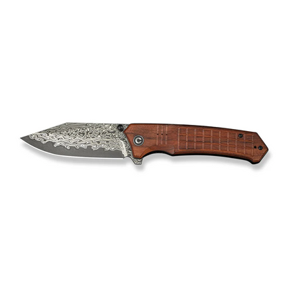 CIVIVI Knives™ Tacticorix Liner Lock C23055-DS1 Guibourtia Wood Damascus Steel Pocket Knife