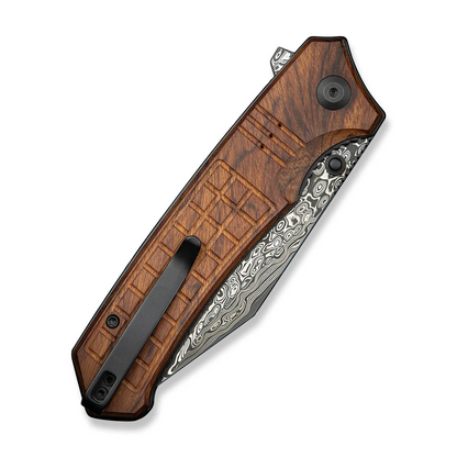 CIVIVI Knives™ Tacticorix Liner Lock C23055-DS1 Guibourtia Wood Damascus Steel Pocket Knife