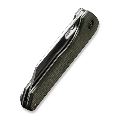 CIVIVI Knives™ Nugz Liner Lock C23060-2 Green Canvas Micarta 14C28N Stainless Steel Pocket Knife