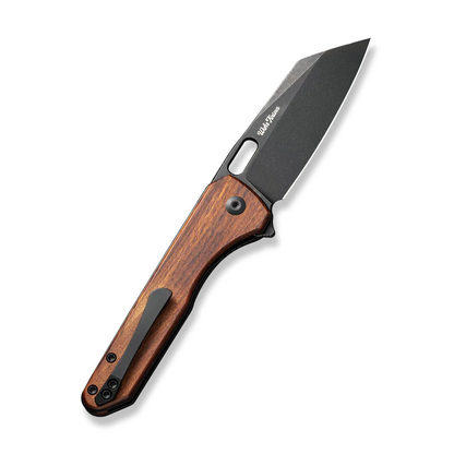 CIVIVI Knives™ Nugz Liner Lock C23060-3 Guibourtia Wood 14C28N Stainless Steel Pocket Knife