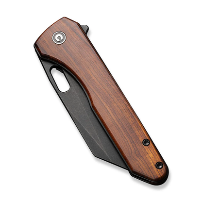CIVIVI Knives™ Nugz Liner Lock C23060-3 Guibourtia Wood 14C28N Stainless Steel Pocket Knife