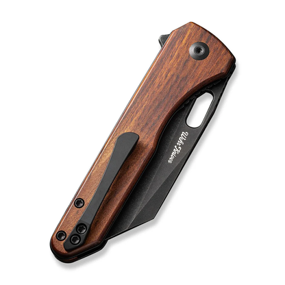 CIVIVI Knives™ Nugz Liner Lock C23060-3 Guibourtia Wood 14C28N Stainless Steel Pocket Knife