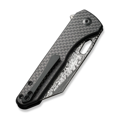 CIVIVI Knives™ Nugz Liner Lock C23060-DS1 Black Carbon Fiber Damascus Steel Pocket Knife