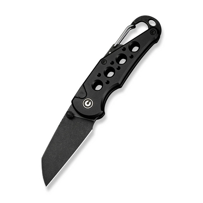 CIVIVI Knives™ Pragma Button Lock C23062B-1 Black Aluminum Nitro-V Stainless Steel Pocket Knife
