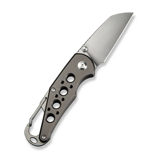 CIVIVI Knives™ Pragma Button Lock C23062B-2 Gray Aluminum Nitro-V Stainless Steel Pocket Knife