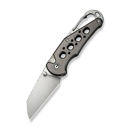 CIVIVI Knives™ Pragma Button Lock C23062B-2 Gray Aluminum Nitro-V Stainless Steel Pocket Knife