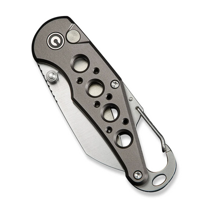 CIVIVI Knives™ Pragma Button Lock C23062B-2 Gray Aluminum Nitro-V Stainless Steel Pocket Knife