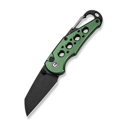 CIVIVI Knives™ Pragma Button Lock C23062B-3 Green Aluminum Nitro-V Stainless Steel Pocket Knife