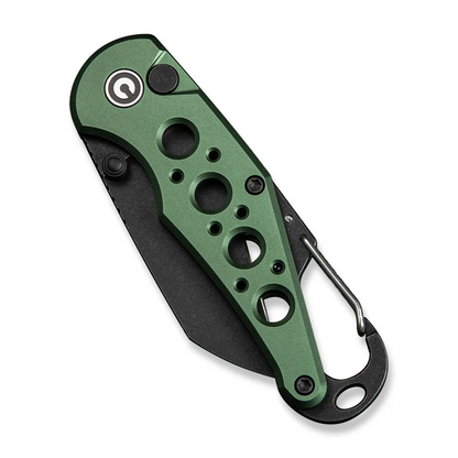 CIVIVI Knives™ Pragma Button Lock C23062B-3 Green Aluminum Nitro-V Stainless Steel Pocket Knife