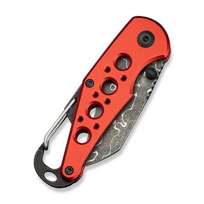 CIVIVI Knives™ Pragma Button Lock C23062B-DS1 Red Aluminum Damascus Steel Pocket Knife