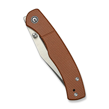 CIVIVI Knives™ Clingman Liner Lock C23065-3 Brown Canvas Micarta Nitro-V Stainless Steel Pocket Knife