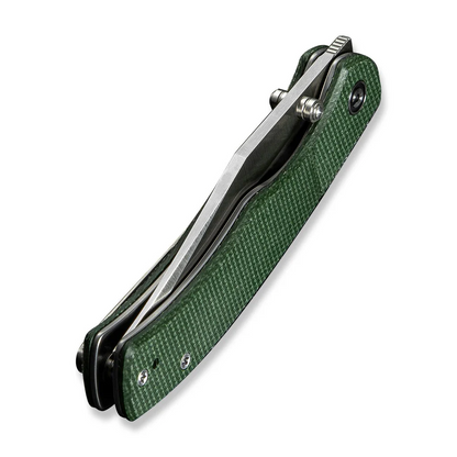 CIVIVI Knives™ Clingman Liner Lock C23065-4 Green Canvas Micarta Nitro-V Stainless Steel Pocket Knife