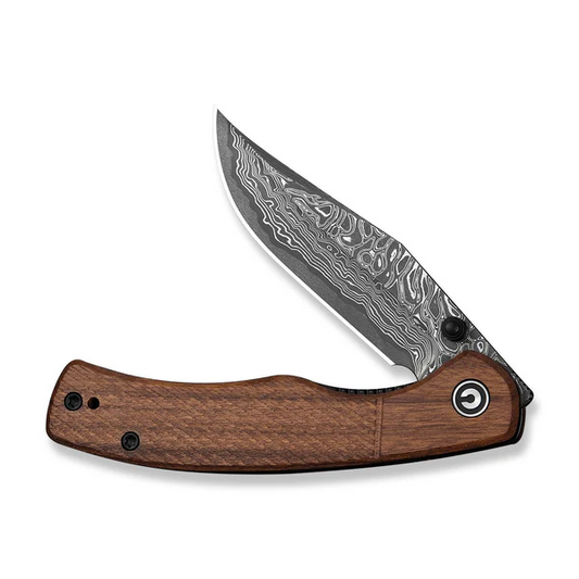 CIVIVI Knives™ Clingman Liner Lock C23065B-DS1 Guibourtia Wood Damascus Steel Pocket Knife