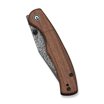CIVIVI Knives™ Clingman Liner Lock C23065B-DS1 Guibourtia Wood Damascus Steel Pocket Knife