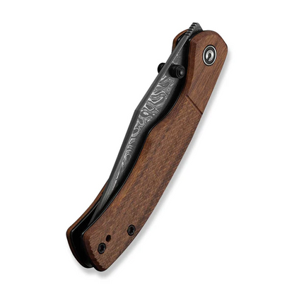 CIVIVI Knives™ Clingman Liner Lock C23065B-DS1 Guibourtia Wood Damascus Steel Pocket Knife