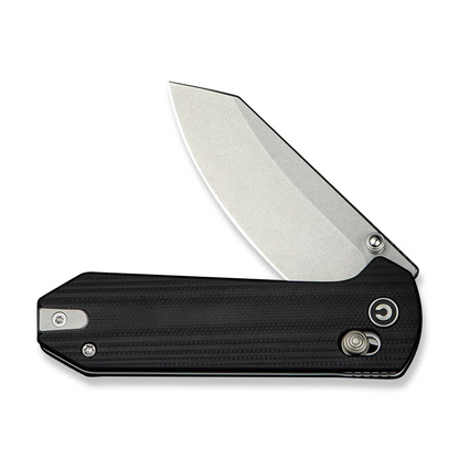 CIVIVI Knives™ Yonder Crossbar Lock C23073-1 Black G10 14C28N Stainless Steel Pocket Knife