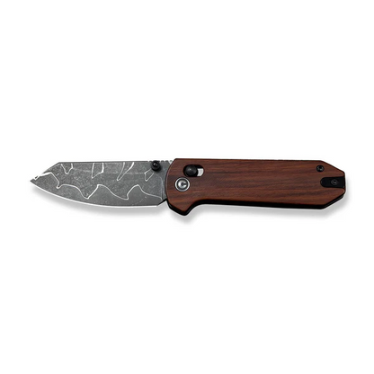 CIVIVI Knives™ Yonder Crossbar Lock C23073B-DS2 Guibourtia Wood Damascus Steel Pocket Knife