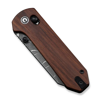 CIVIVI Knives™ Yonder Crossbar Lock C23073B-DS2 Guibourtia Wood Damascus Steel Pocket Knife