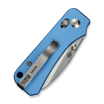 CIVIVI Knives™ Baby Banter 2 Crossbar Lock C23074-1 Blue Anodized Aluminum Nitro-V Stainless Steel Pocket Knife