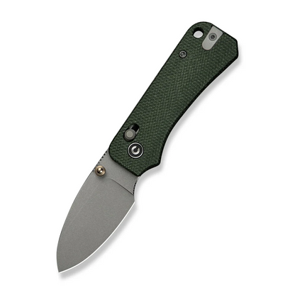CIVIVI Knives™ Baby Banter 2 Crossbar Lock C23074-3 Green Canvas Micarta Nitro-V Stainless Steel Pocket Knife