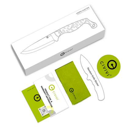 CIVIVI Knives™ MDRN Fixed Blade C23078-1 Black G10 Nitro-V Stainless Steel Knife