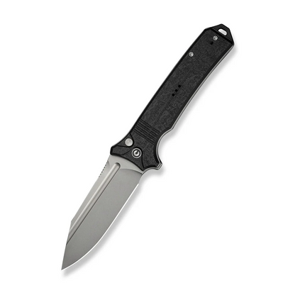 CIVIVI Knives™ Neurohaptic Button Lock C23080-2 Black Shredded G10 Nitro-V Stainless Steel Pocket Knife