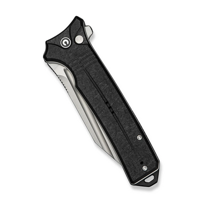 CIVIVI Knives™ Neurohaptic Button Lock C23080-2 Black Shredded G10 Nitro-V Stainless Steel Pocket Knife