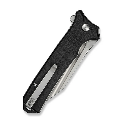 CIVIVI Knives™ Neurohaptic Button Lock C23080-2 Black Shredded G10 Nitro-V Stainless Steel Pocket Knife
