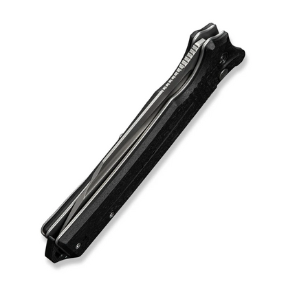 CIVIVI Knives™ Neurohaptic Button Lock C23080-2 Black Shredded G10 Nitro-V Stainless Steel Pocket Knife