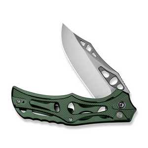 CIVIVI Knives™ Biophase Button Lock C23083-1 Green Aluminum Nitro-V Stainless Steel Pocket Knife