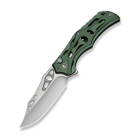 CIVIVI Knives™ Biophase Button Lock C23083-1 Green Aluminum Nitro-V Stainless Steel Pocket Knife