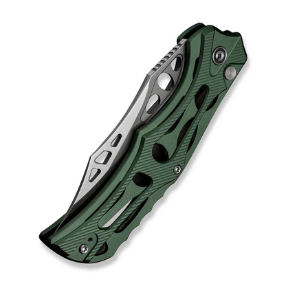 CIVIVI Knives™ Biophase Button Lock C23083-1 Green Aluminum Nitro-V Stainless Steel Pocket Knife