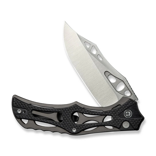 CIVIVI Knives™ Biophase Button Lock C23083C-3 Black G10 and Gray Aluminum Nitro-V Stainless Steel Pocket Knife