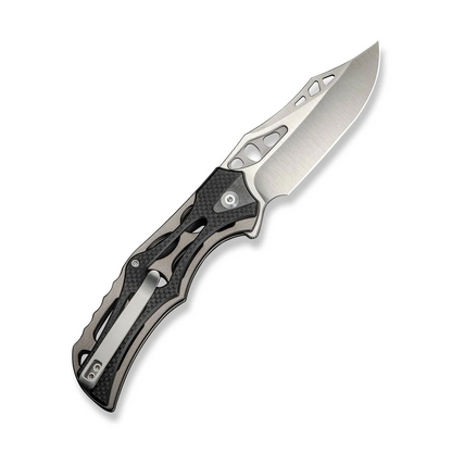 CIVIVI Knives™ Biophase Button Lock C23083C-3 Black G10 and Gray Aluminum Nitro-V Stainless Steel Pocket Knife