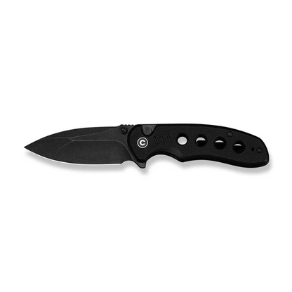 CIVIVI Knives™ Triptych Button Lock C23085B-1 Black G10 14C28N Stainless Steel Pocket Knife