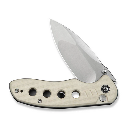 CIVIVI Knives™ Triptych Button Lock C23085B-2 Ivory G10 14C28N Stainless Steel Pocket Knife
