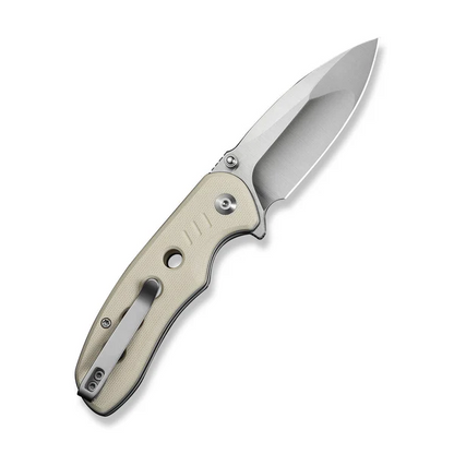 CIVIVI Knives™ Triptych Button Lock C23085B-2 Ivory G10 14C28N Stainless Steel Pocket Knife