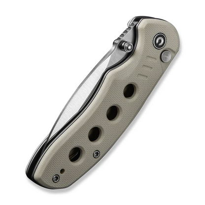 CIVIVI Knives™ Triptych Button Lock C23085B-2 Ivory G10 14C28N Stainless Steel Pocket Knife