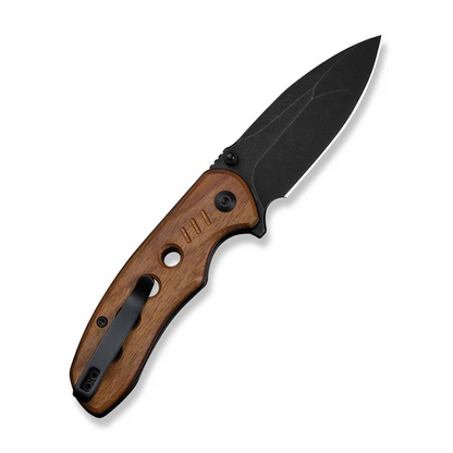 CIVIVI Knives™ Triptych Button Lock C23085B-3 Guibourtia Wood 14C28N Stainless Steel Pocket Knife